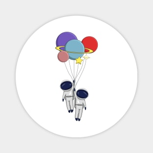 Balloon Astronaut Magnet